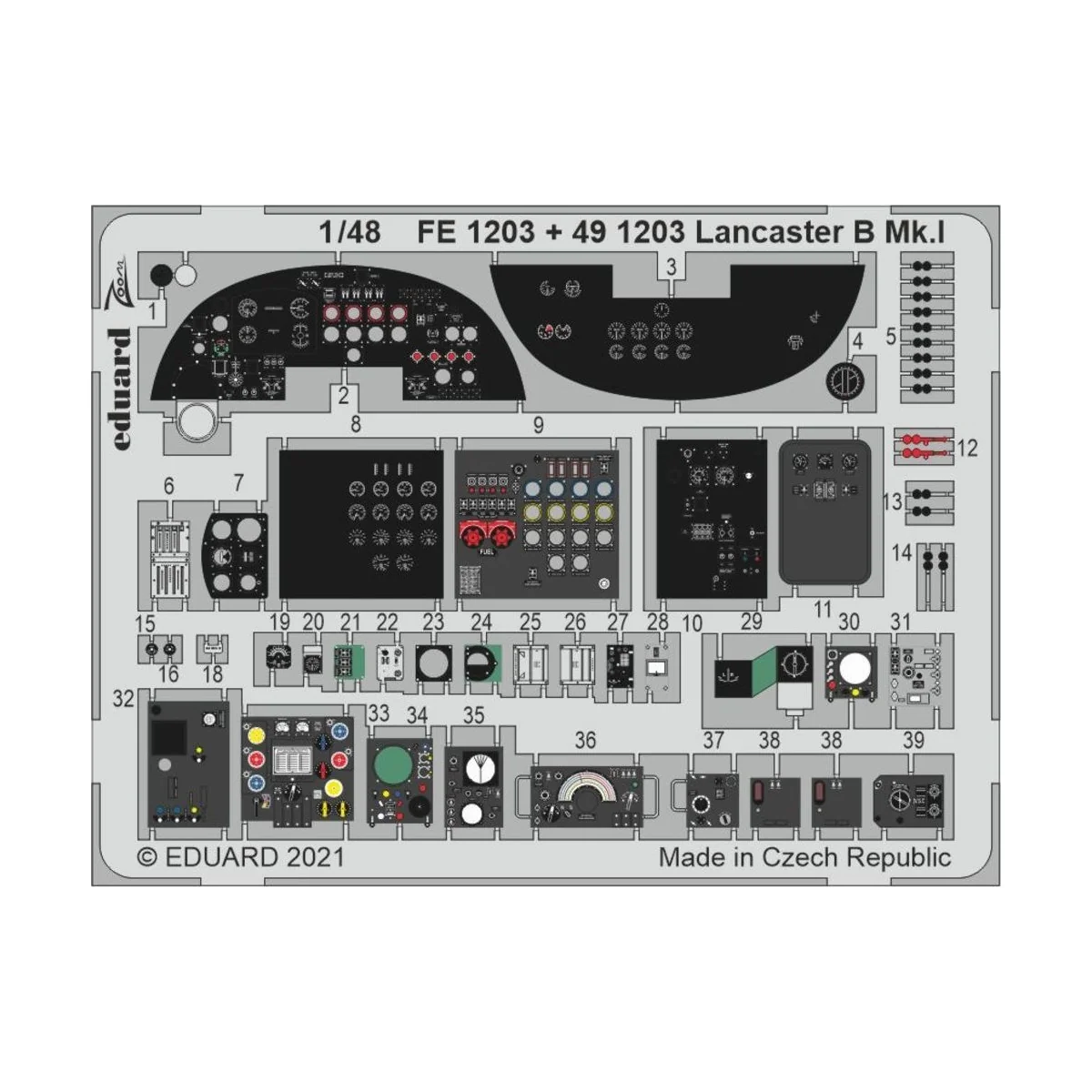 Lancaster B Mk.I 1/48 for HKM, 1/48 - Eduard Accessories FE1203