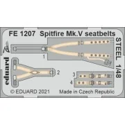 Spitfire Mk.V seatbelts STEEL 1/48 for EDUARD/SPECIAL HOBBY - Eduar...