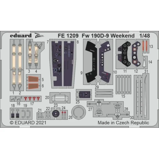 Fw 190D-9 Weekend 1/48 for EDUARD, 1/48 - Eduard Accessories FE1209