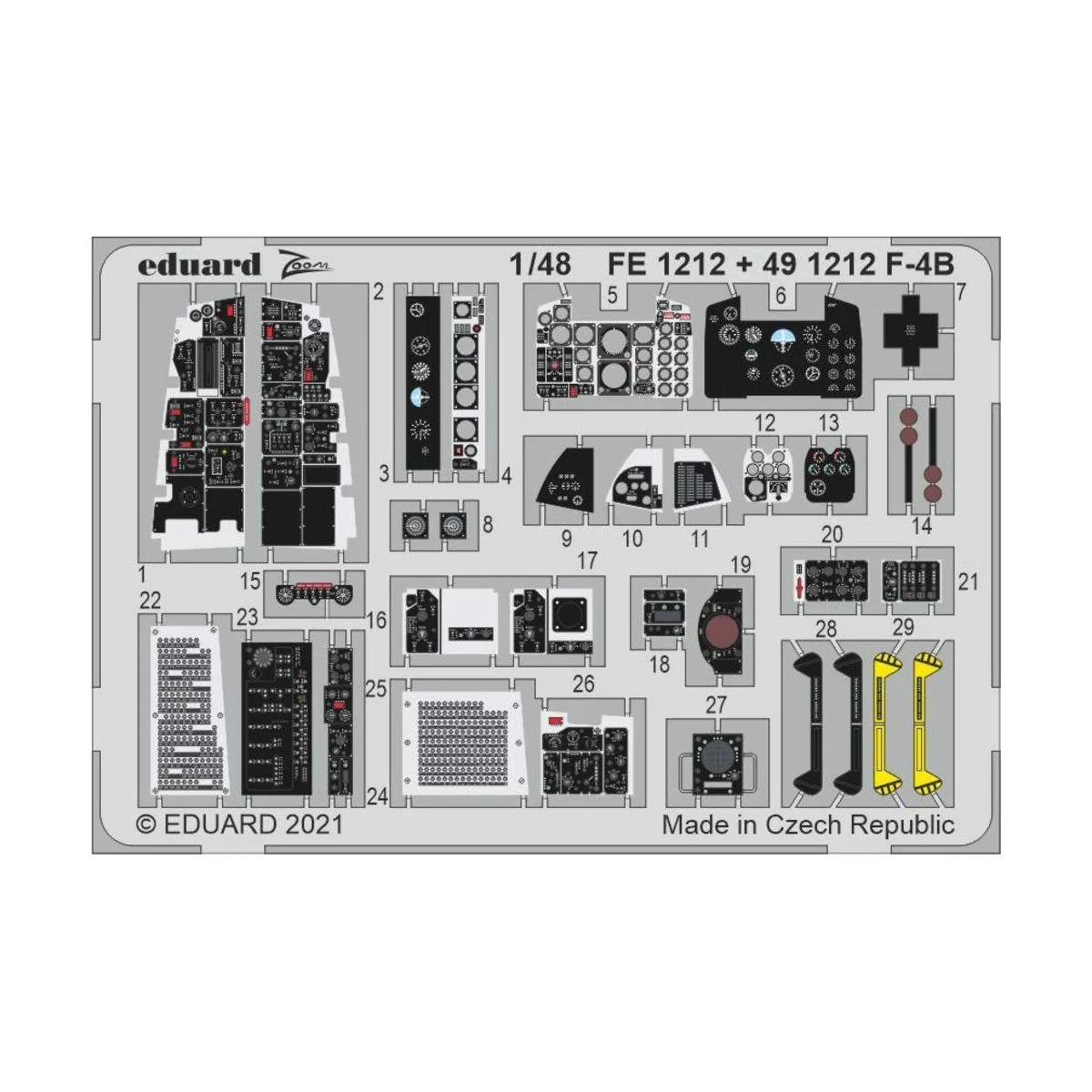 F-4B 1/48 for TAMIYA - Eduard Accessories FE1212