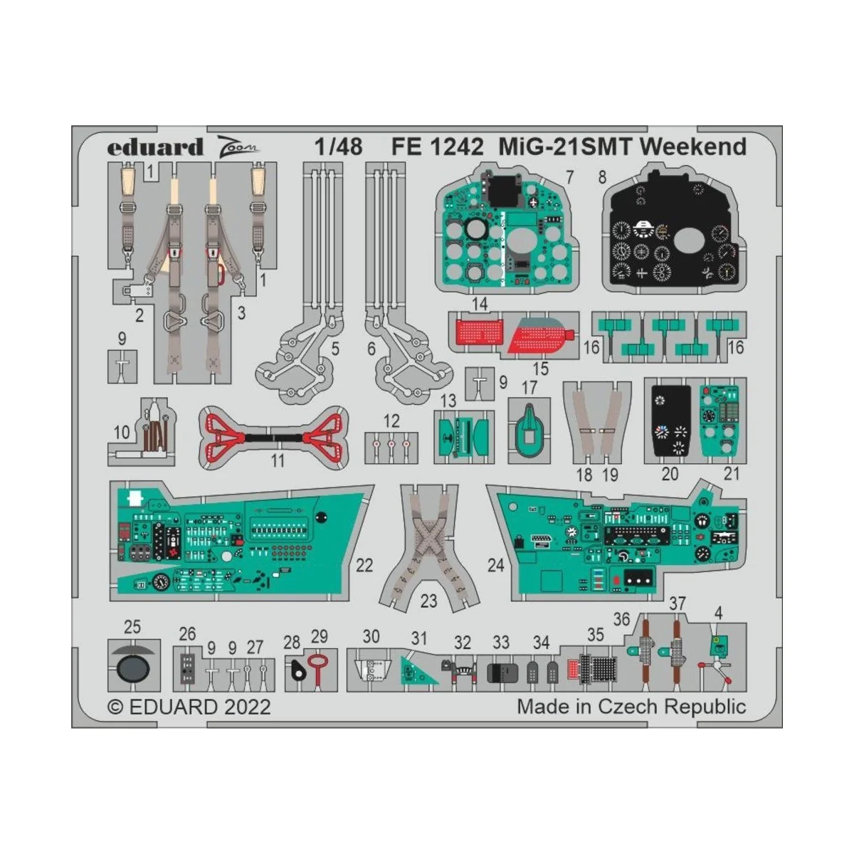 MiG-21SMT Weekend for EDUARD - Eduard Accessories FE1242