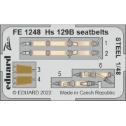 Hs 129B seatbelts STEEL for HOBBY 2000/HASEGAWA - Eduard Accessorie...
