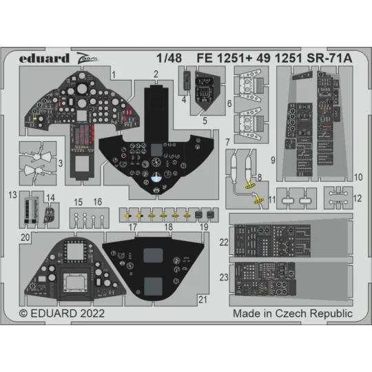 SR-71A for REVELL - Eduard Accessories FE1251
