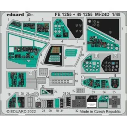 Mi-24D for TRUMPETER - Eduard Accessories FE1255