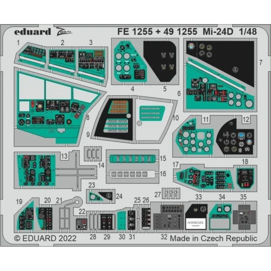 Mi-24D for TRUMPETER, 1/48 - Eduard Accessories FE1255