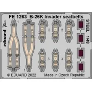 B-26K Invader seatbelts STEEL for ICM - Eduard Accessories FE1263