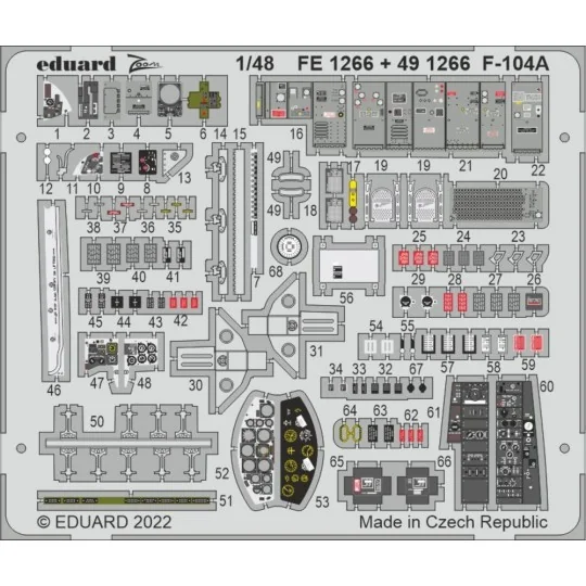 F-104A, 1/48 - Eduard Accessories FE1266