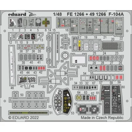 F-104A, 1/48 - Eduard Accessories FE1266