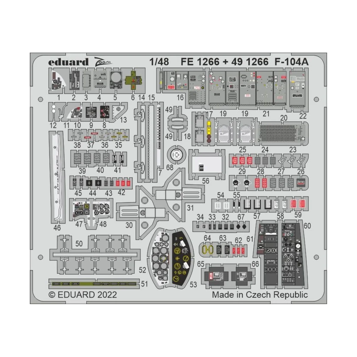 F-104A, 1/48 - Eduard Accessories FE1266