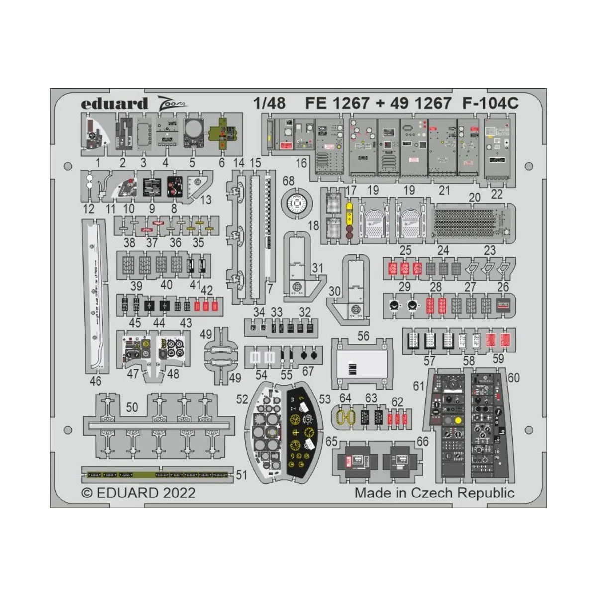 F-104C 1/48 - Eduard Accessories FE1267