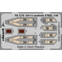OH-13 seatbelts STEEL, 1/48 - Eduard Accessories FE1276