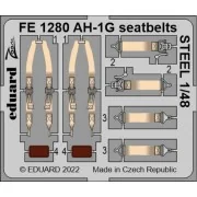 AH-1G seatbellts STEEL, 1/48 - Eduard Accessories FE1280