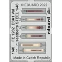 D3A1 Val seatbelts STEEL, 1/48 - Eduard Accessories FE1282