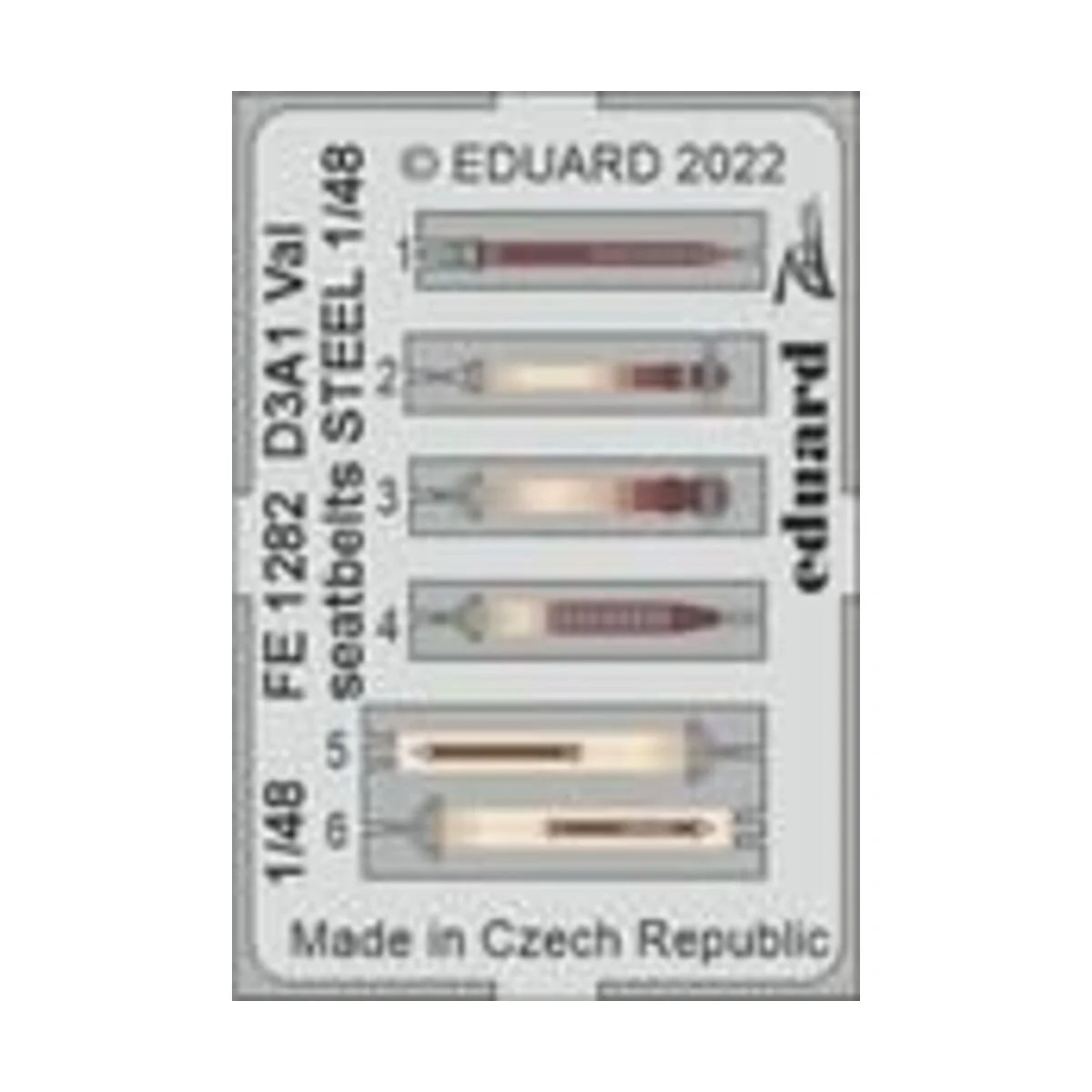 D3A1 Val seatbelts STEEL 1/48 - Eduard Accessories FE1282