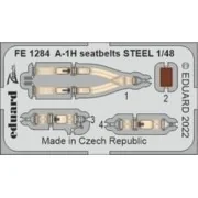 A-1H seatbelts STEEL, 1/48 - Eduard Accessories FE1284