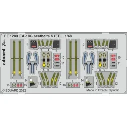 EA-18G seatbelts STEEL - Eduard Accessories FE1289
