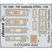 F4F seatbelts STEEL - Eduard Accessories FE1290