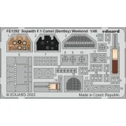 Sopwith F.1 Camel (Bentley) Weekend, 1/48 - Eduard Accessories FE1292