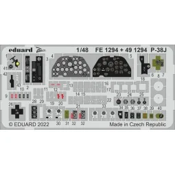 P-38J, 1/48 - Eduard Accessories FE1294