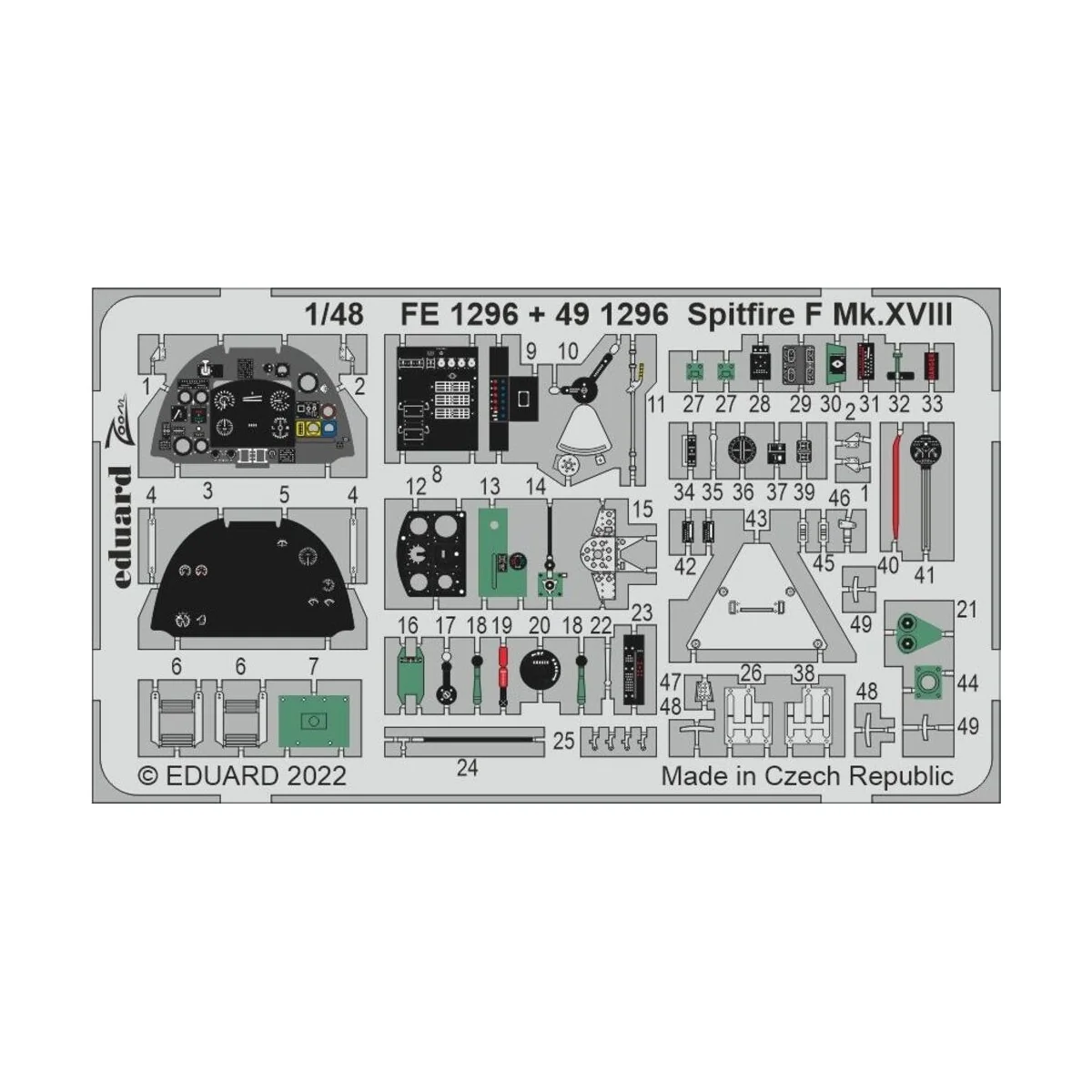 Spitfire F Mk.XVIII - Eduard Accessories FE1296