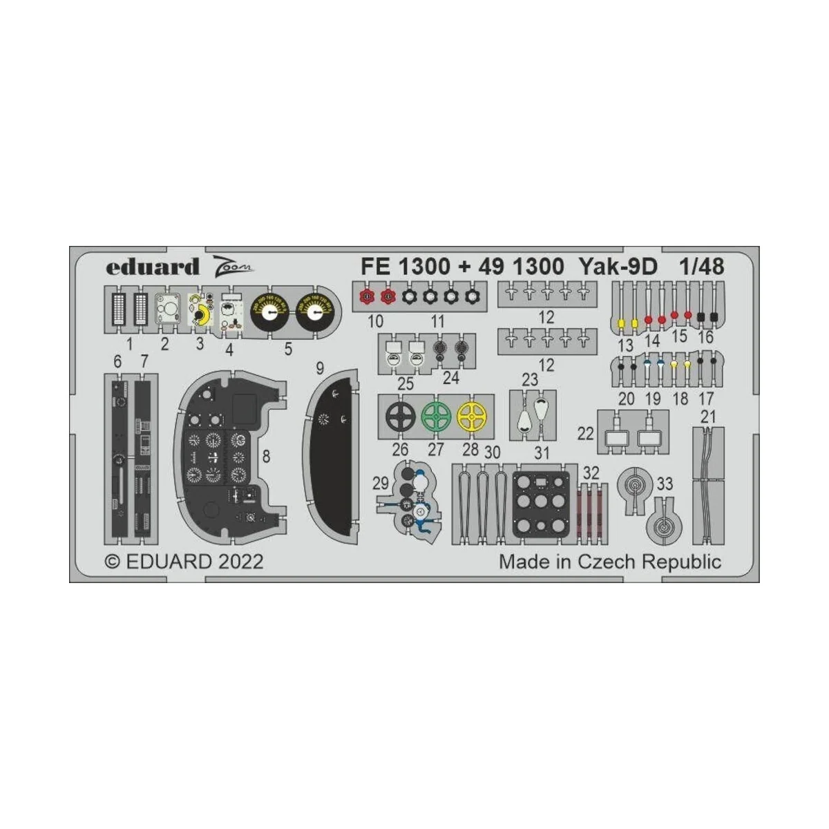 Yak-9D - Eduard Accessories FE1300