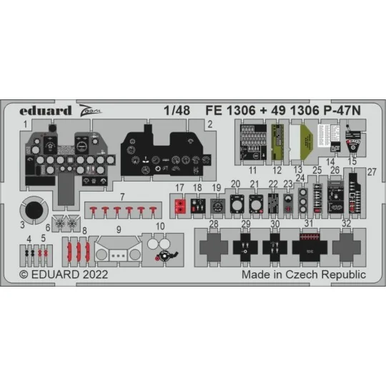 P-47N for ACADEMY - Eduard Accessories FE1306