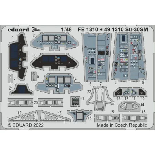 Su-30SM for GREAT WALL HOBY, 1/48 - Eduard Accessories FE1310 Su-30SM for GREAT WALL HOBY, 1/48 - Eduard Accessories FE1310