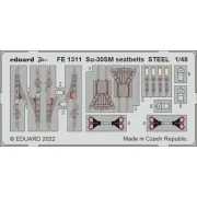 Su-30SM seatbelts STEEL for GREAT WALL HOBY, 1/48 - Eduard Accessor...