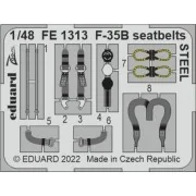 F-35B seatbelts STEEL for ITALERI - Eduard Accessories FE1313
