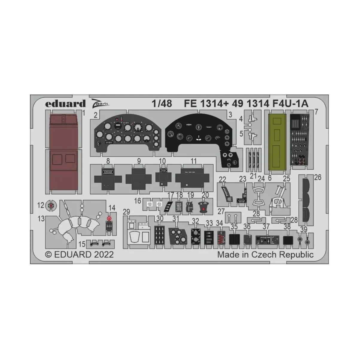 F4U-1A for HOBBY BOSS - Eduard Accessories FE1314