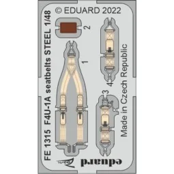 F4U-1A seatbelts STEEL for HOBBY BOSS - Eduard Accessories FE1315