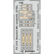 Beaufort Mk.I seatbelts STEEL for ICM, 1/48 - Eduard Accessories FE... Beaufort Mk.I seatbelts STEEL for ICM, 1/48 - Eduard Accessories FE...