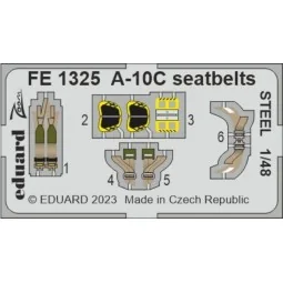 A-10C seatbelts STEEL for HOBBY BOSS - Eduard Accessories FE1325
