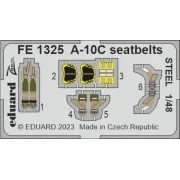 A-10C seatbelts STEEL for HOBBY BOSS - Eduard Accessories FE1325