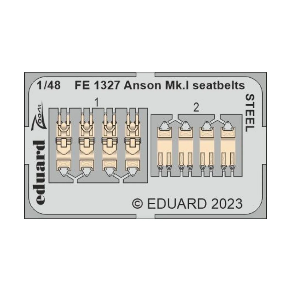 Anson Mk.I seatbelts STEEL 1/48 for AIRFIX, 1/48 - Eduard Accessori... Anson Mk.I seatbelts STEEL 1/48 for AIRFIX, 1/48 - Eduard Accessori...