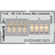 Anson Mk.I seatbelts STEEL 1/48 for AIRFIX, 1/48 - Eduard Accessori... Anson Mk.I seatbelts STEEL 1/48 for AIRFIX, 1/48 - Eduard Accessori...