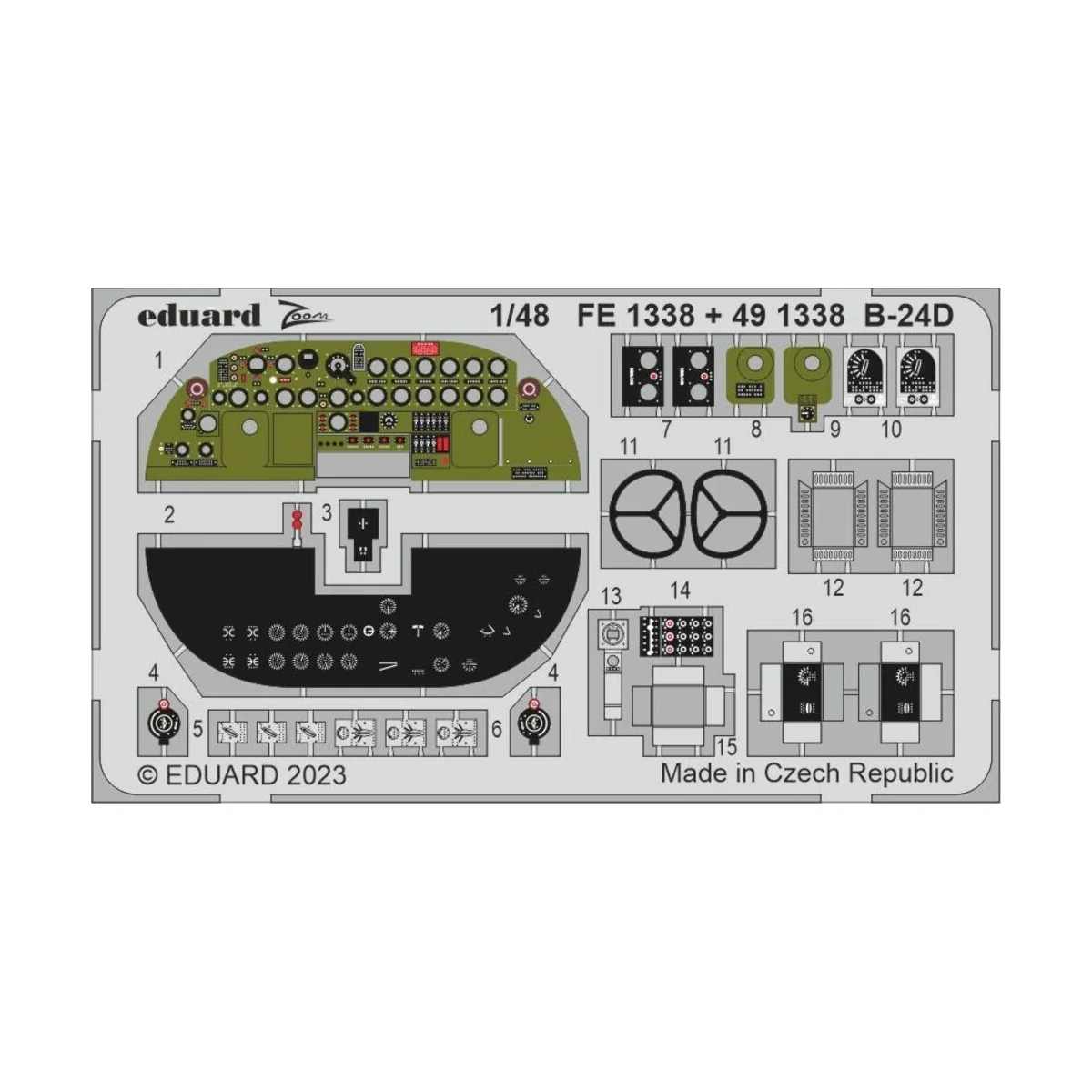 B-24D 1/48 REVELL - Eduard Accessories FE1338