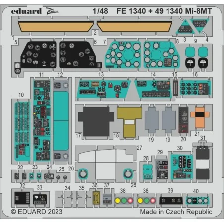 Mi-8MT 1/48 ZVEZDA, 1/48 - Eduard Accessories FE1340