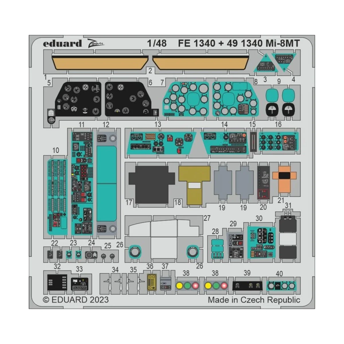 Mi-8MT 1/48 ZVEZDA - Eduard Accessories FE1340