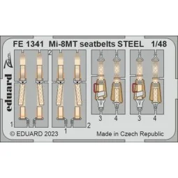 Mi-8MT seatbelts STEEL 1/48 ZVEZDA - Eduard Accessories FE1341