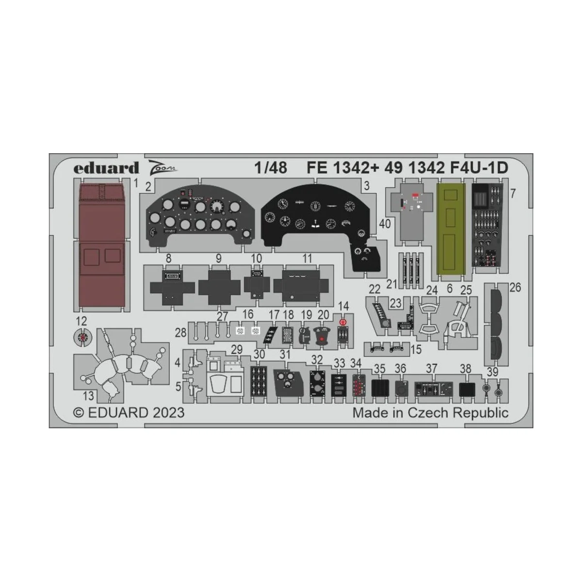 F4U-1D 1/48 HOBBY BOSS, 1/48 - Eduard Accessories FE1342