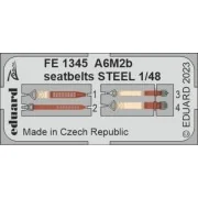 A6M2b seatbelts STEEL 1/48 ACADEMY, 1/48 - Eduard Accessories FE1345