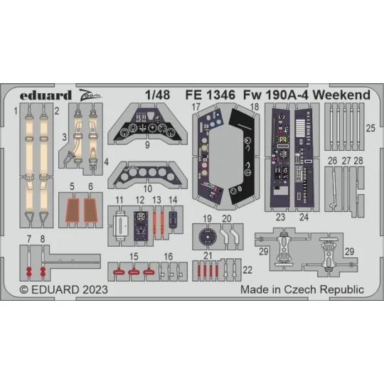 Fw 190A-4 Weekend 1/48 EDUARD, 1/48 - Eduard Accessories FE1346
