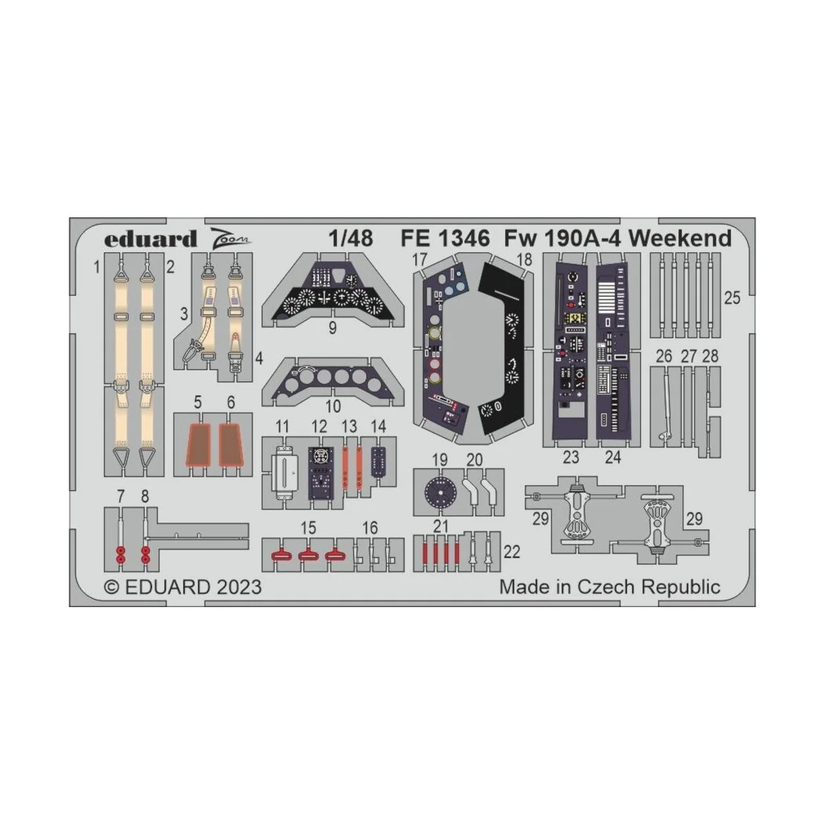 Fw 190A-4 Weekend 1/48 EDUARD - Eduard Accessories FE1346