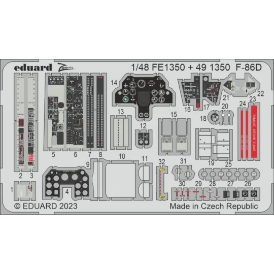 F-86D 48 REVELL, 1/48 - Eduard Accessories FE1350