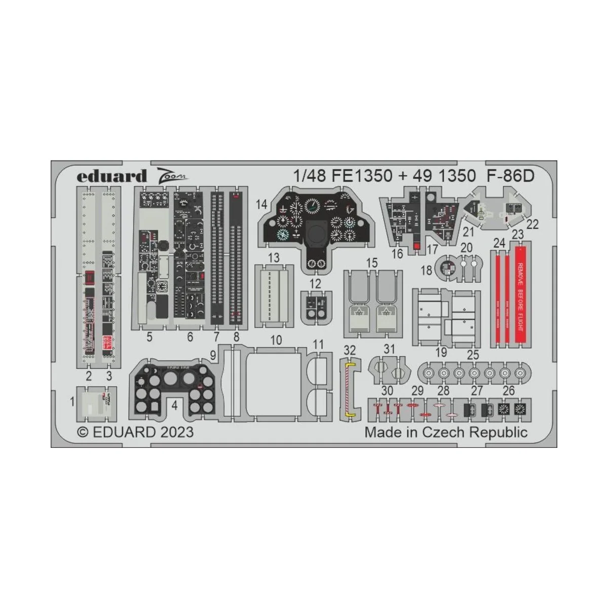 F-86D 48 REVELL - Eduard Accessories FE1350