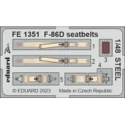 F-86D seatbelts STEEL 48 REVELL - Eduard Accessories FE1351