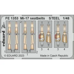 Mi-17 seatbelts STEEL 48 AMK - Eduard Accessories FE1353