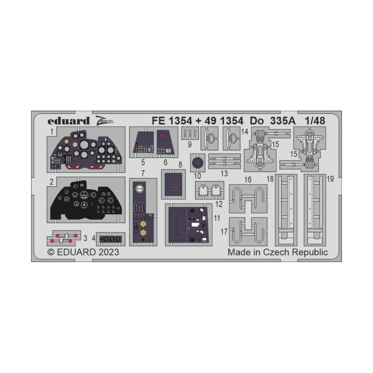 Do 335A 1/48 TAMIYA - Eduard Accessories FE1354