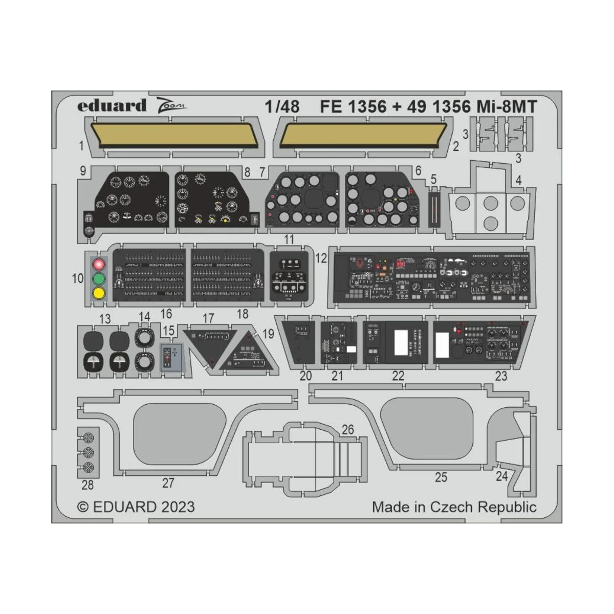 Mi-8MT 1/48 TRUMPETER, 1/48 - Eduard Accessories FE1356 Mi-8MT 1/48 TRUMPETER, 1/48 - Eduard Accessories FE1356